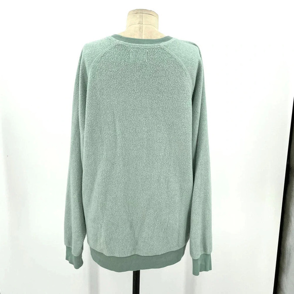 Feat BlanketBlend Crewneck Pullover Sweatshirt Seafoam Green Size Small - Picture 6 of 9